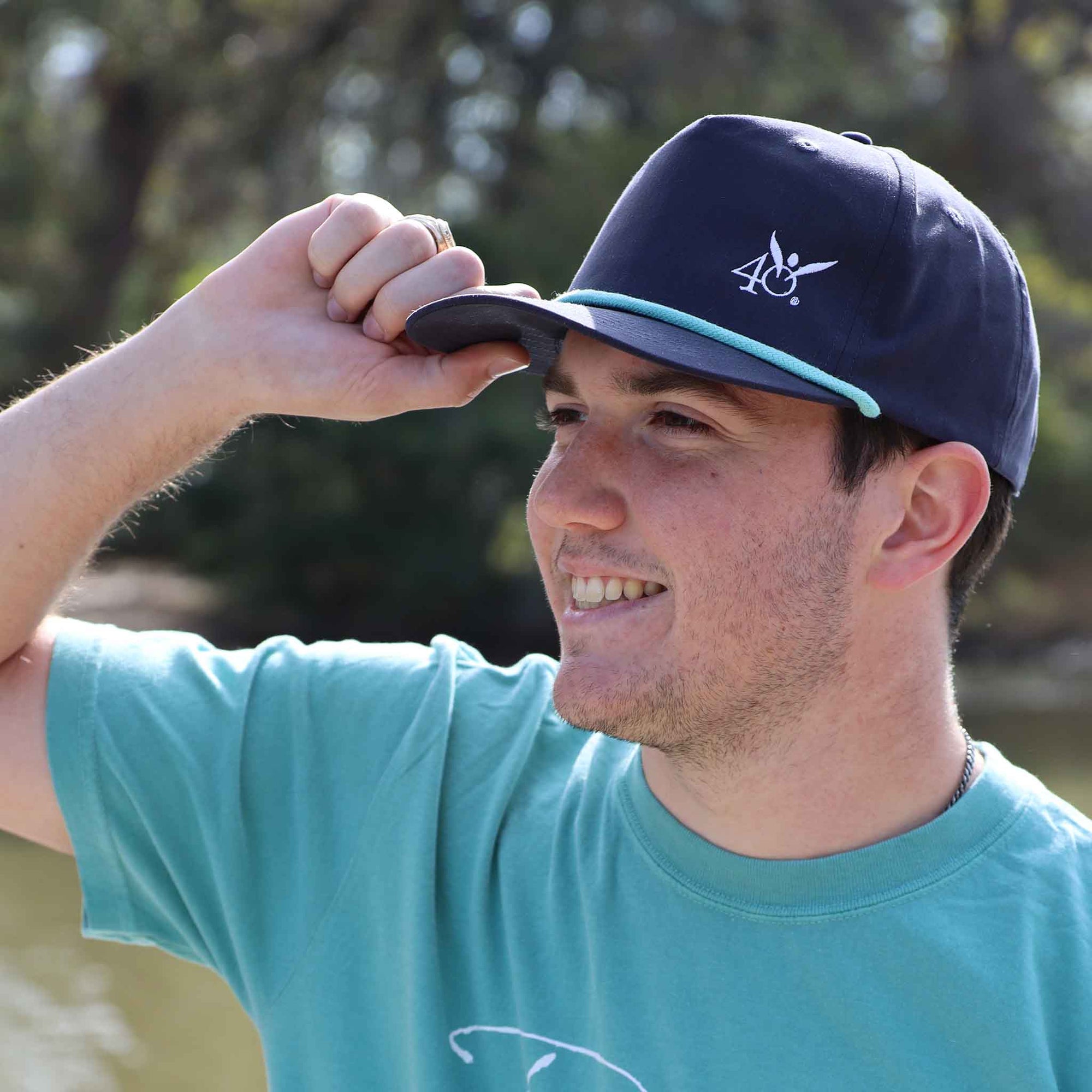 40DFL Angel Rope Hat Small Logo