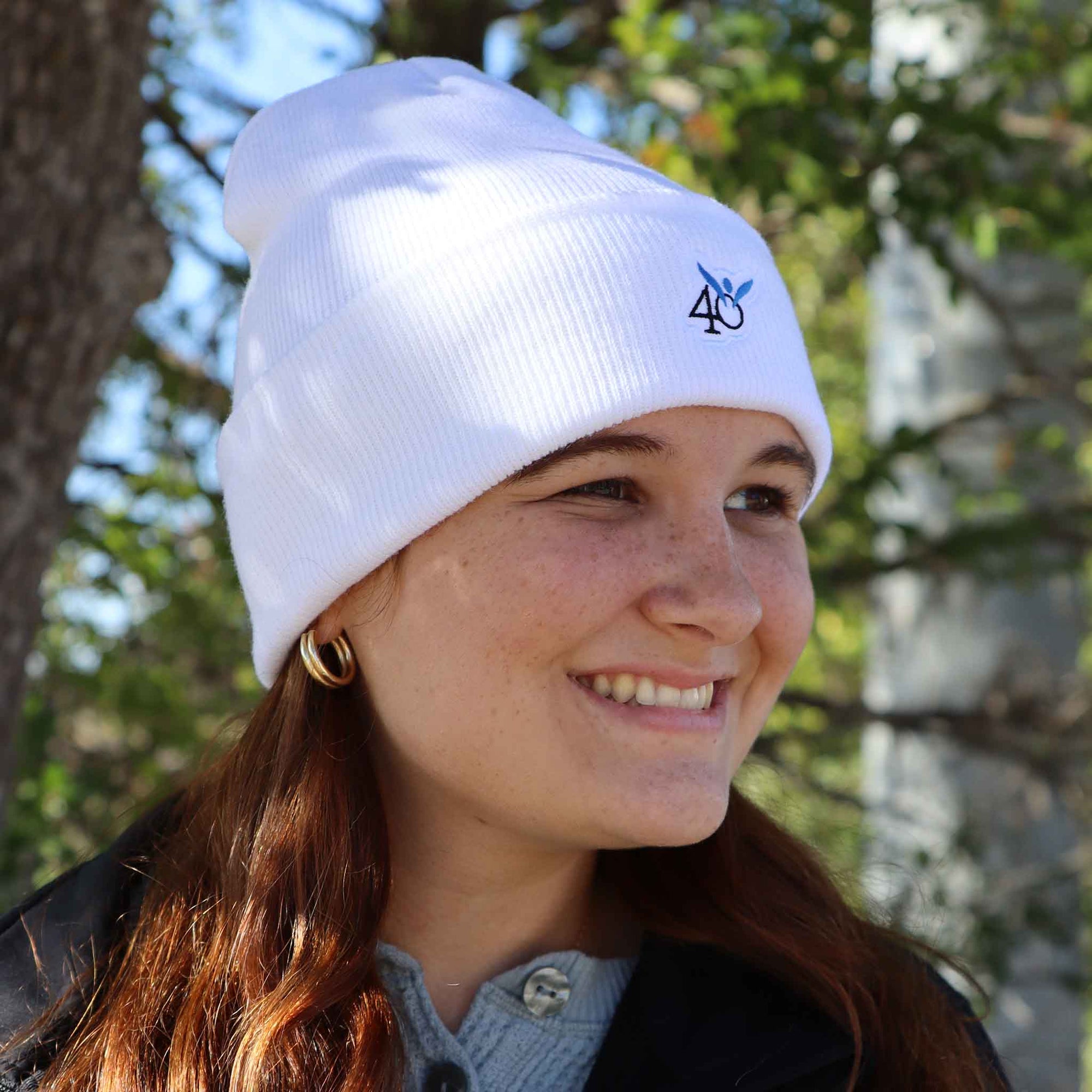 40DFL Angel Cuffed Beanie