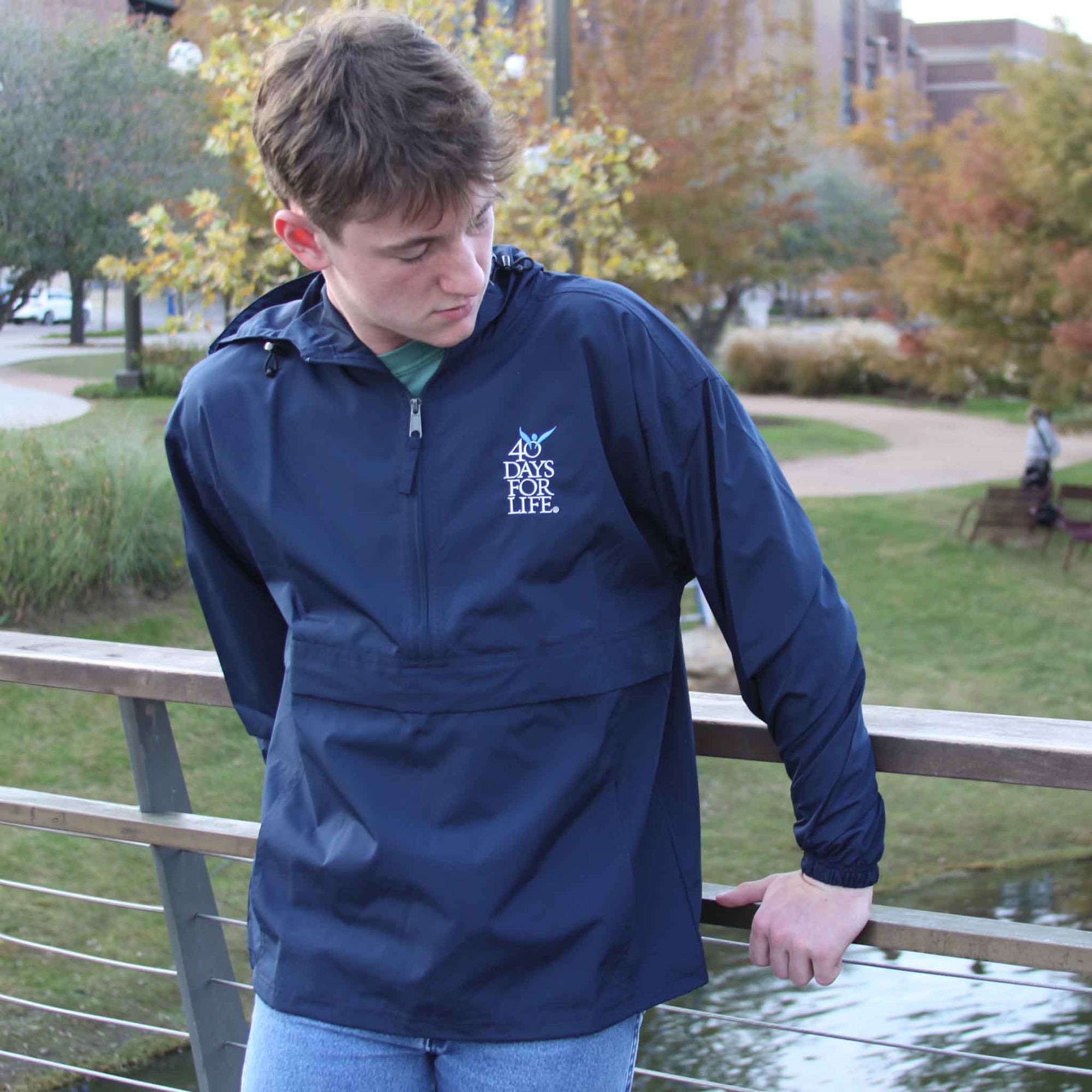 40DFL Champion® Packable Windbreaker