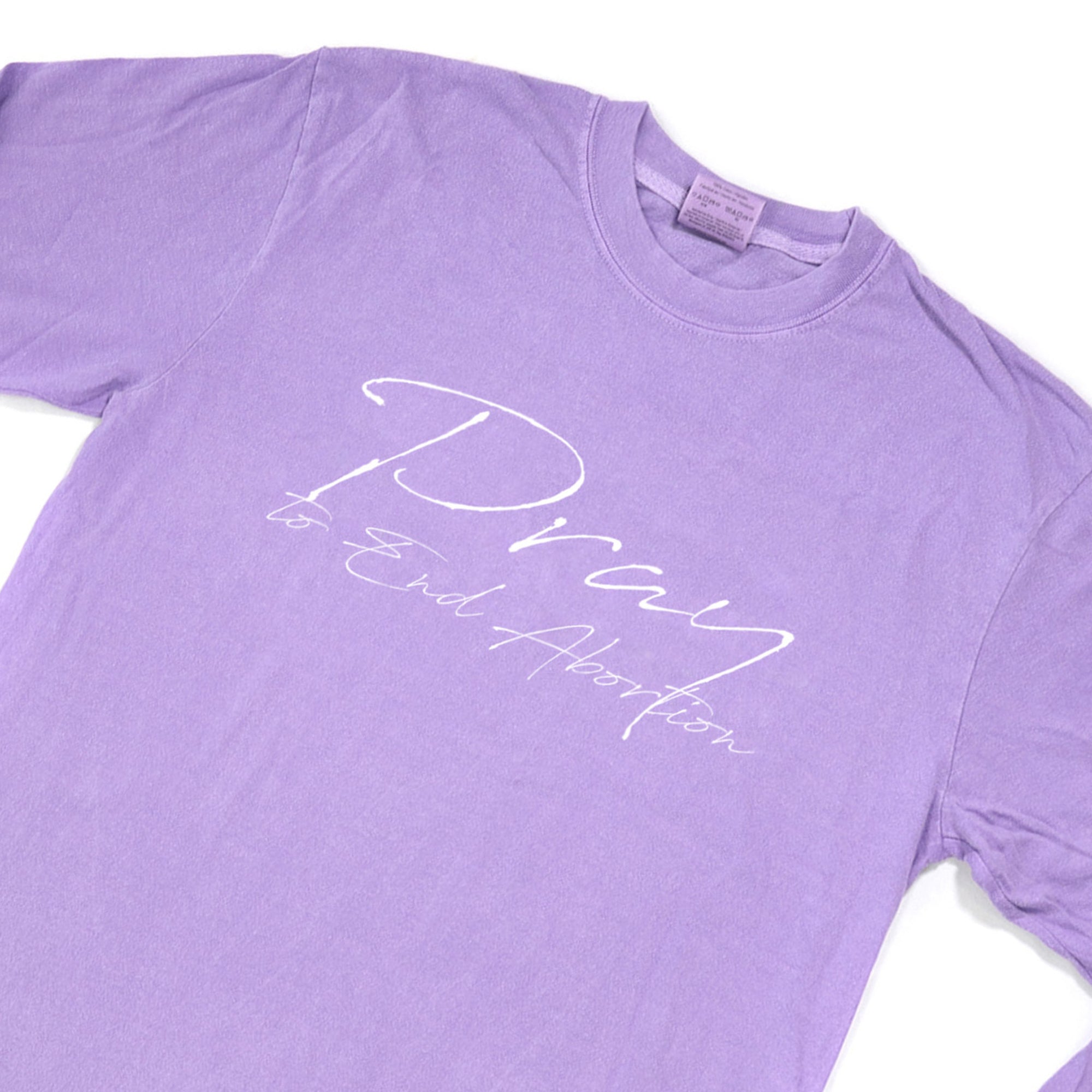 Pray to End Abortion Comfort Colors® Long Sleeve T-Shirt