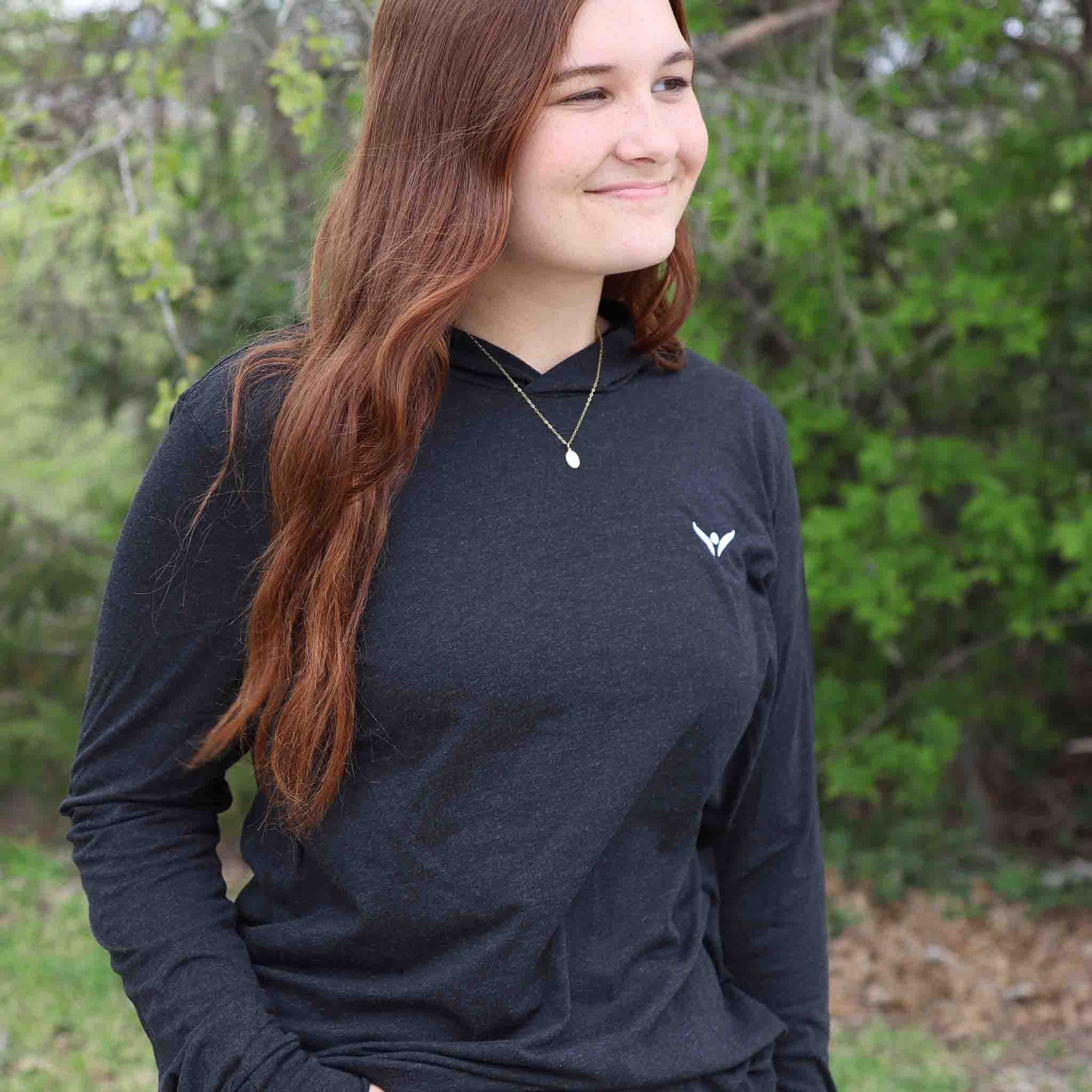 Signature Angel Hooded Long Sleeve T-Shirt