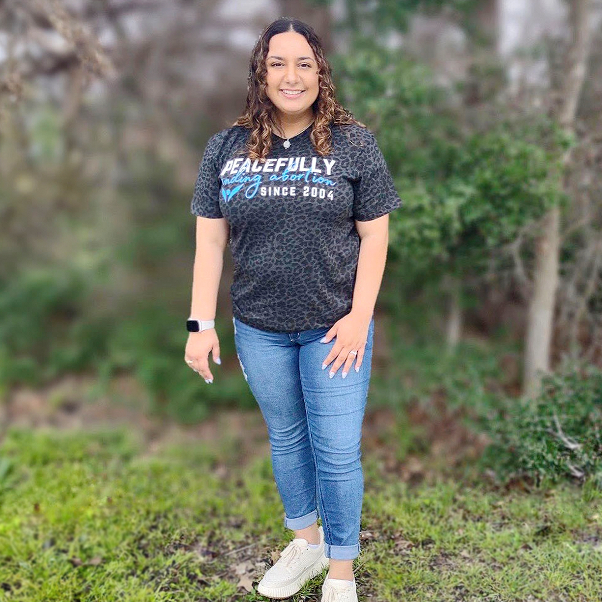 Black Leopard Peacefully Ending Abortion T-Shirt