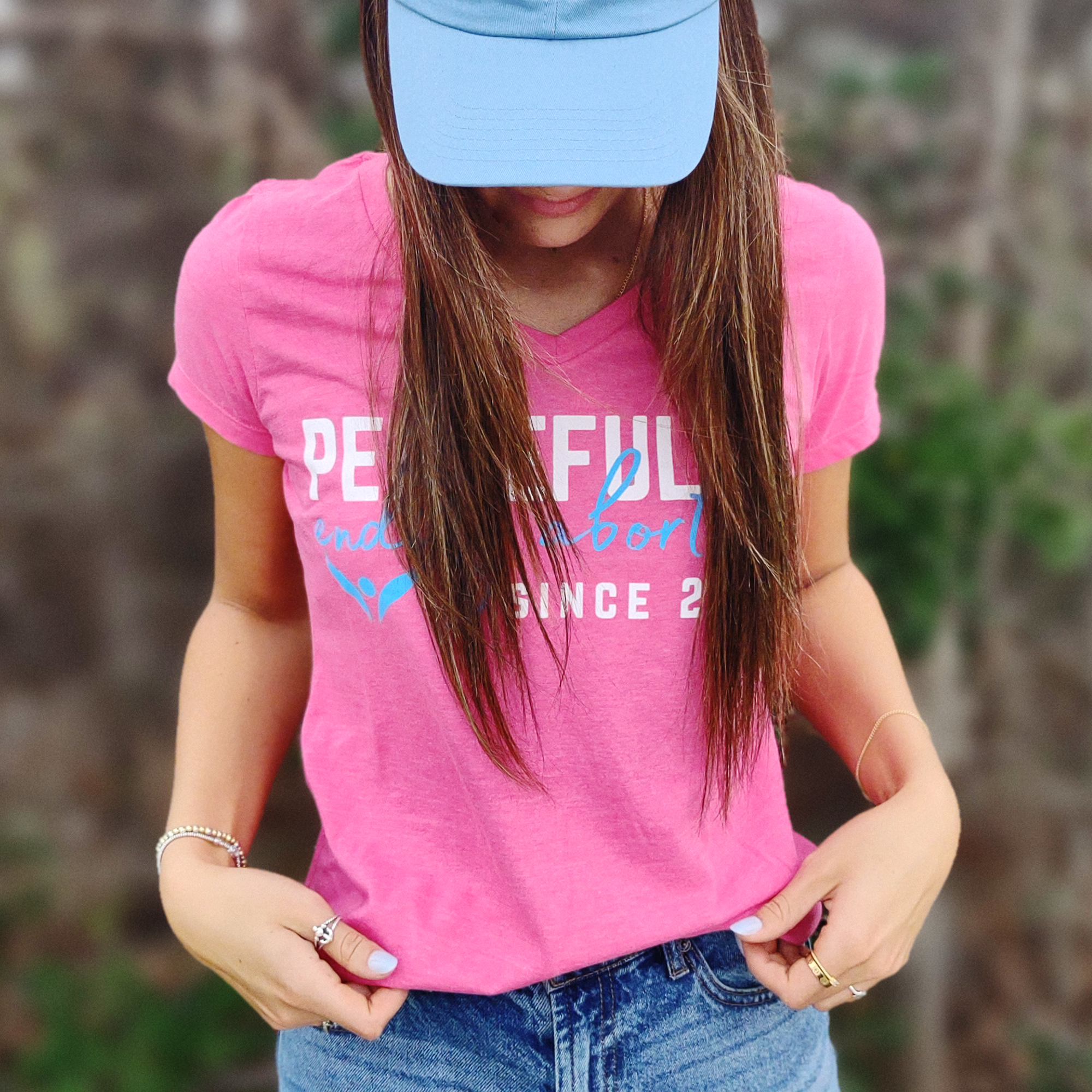 Peacefully Ladies V-Neck