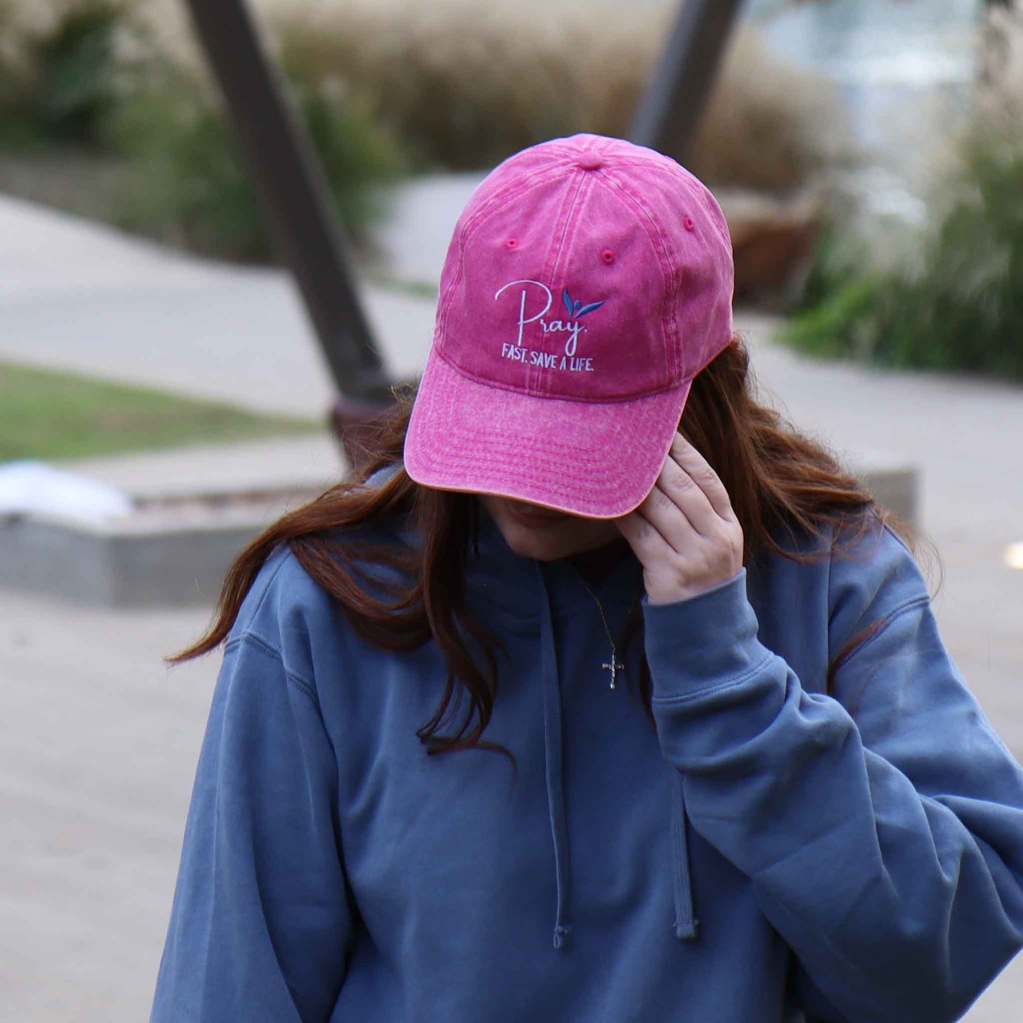 Pray Fast Save a Life Vintage Cap