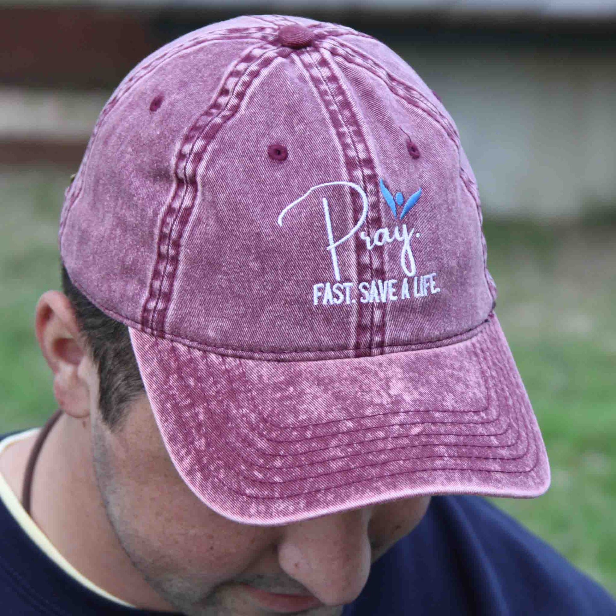 Pray Fast Save a Life Vintage Cap