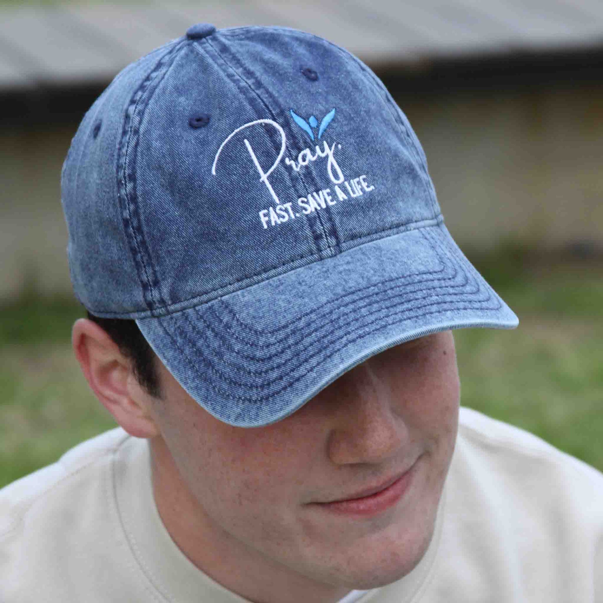 Pray Fast Save a Life Vintage Cap