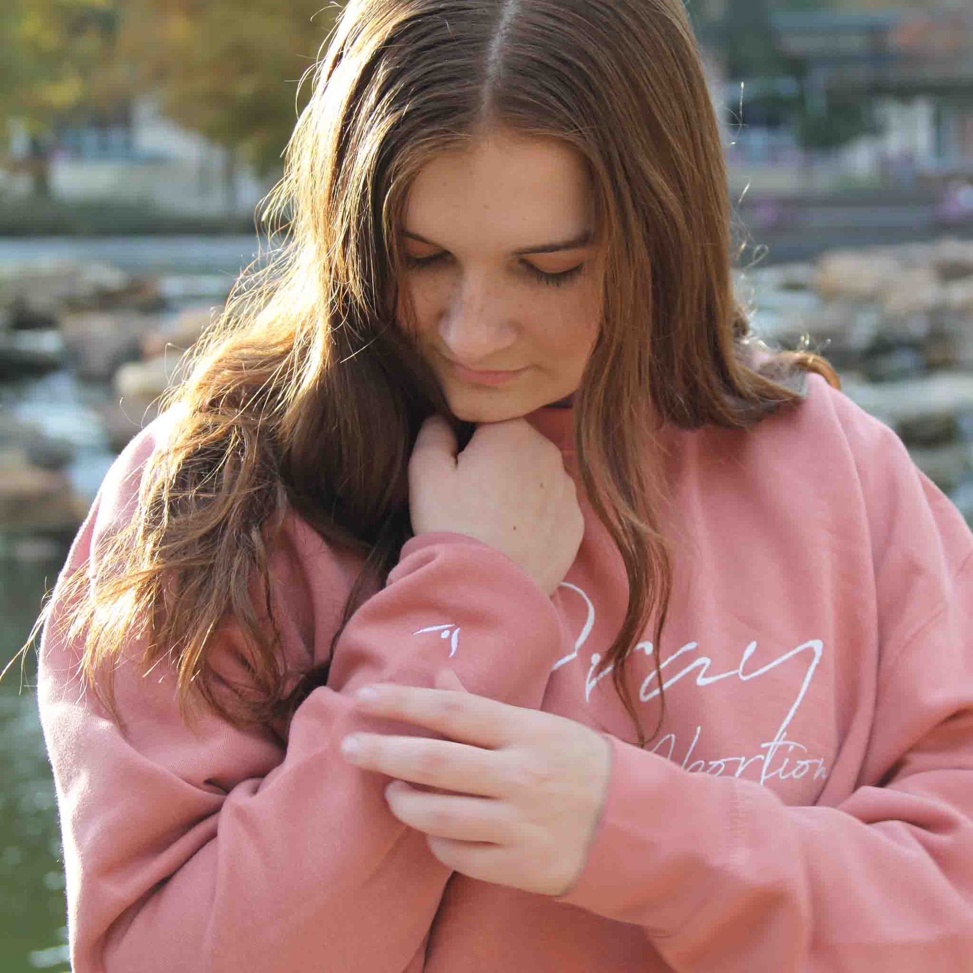 Pray to End Abortion Premium Sweatshirt