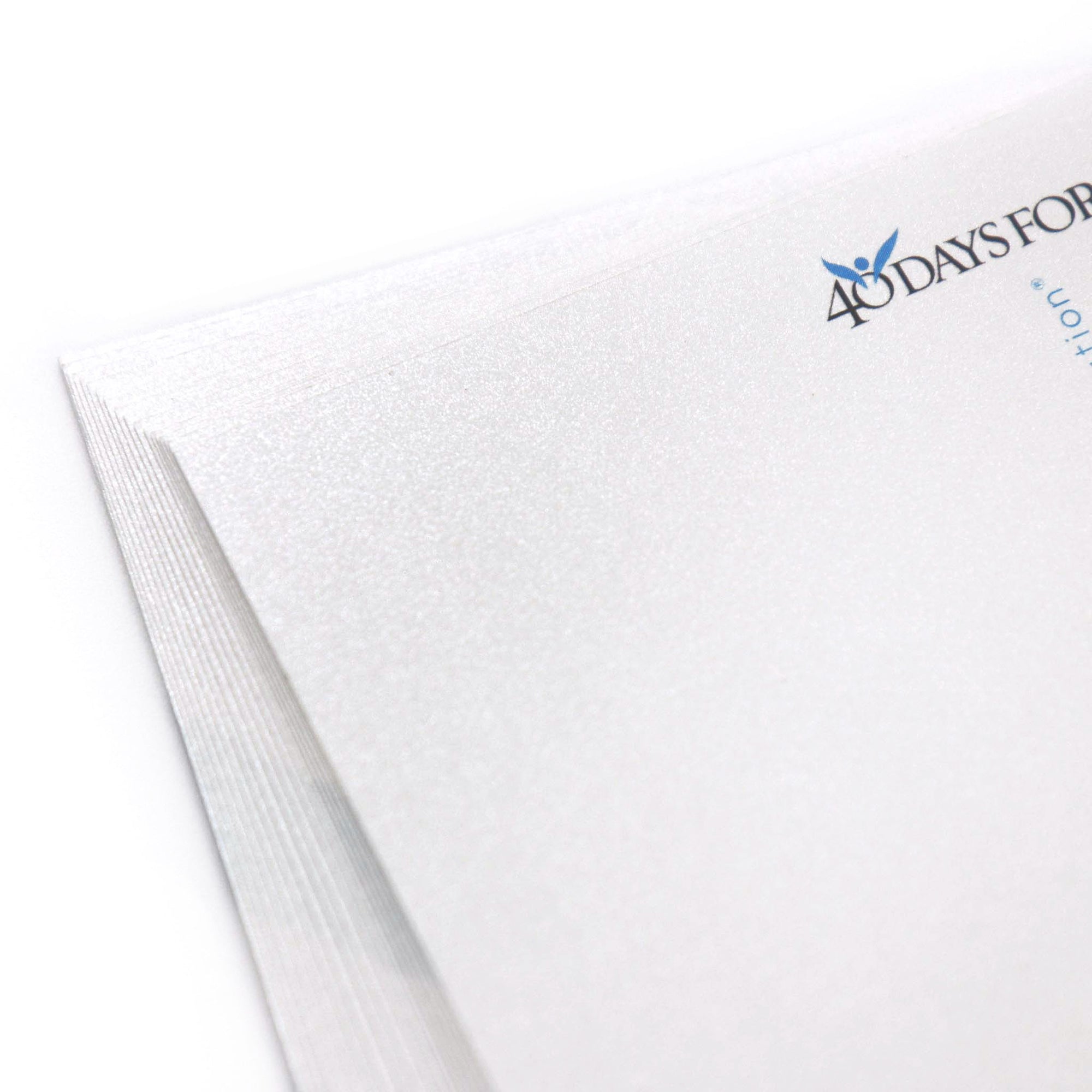 Thank You Postcard: Pearl Metallic finish (Pack of 25)