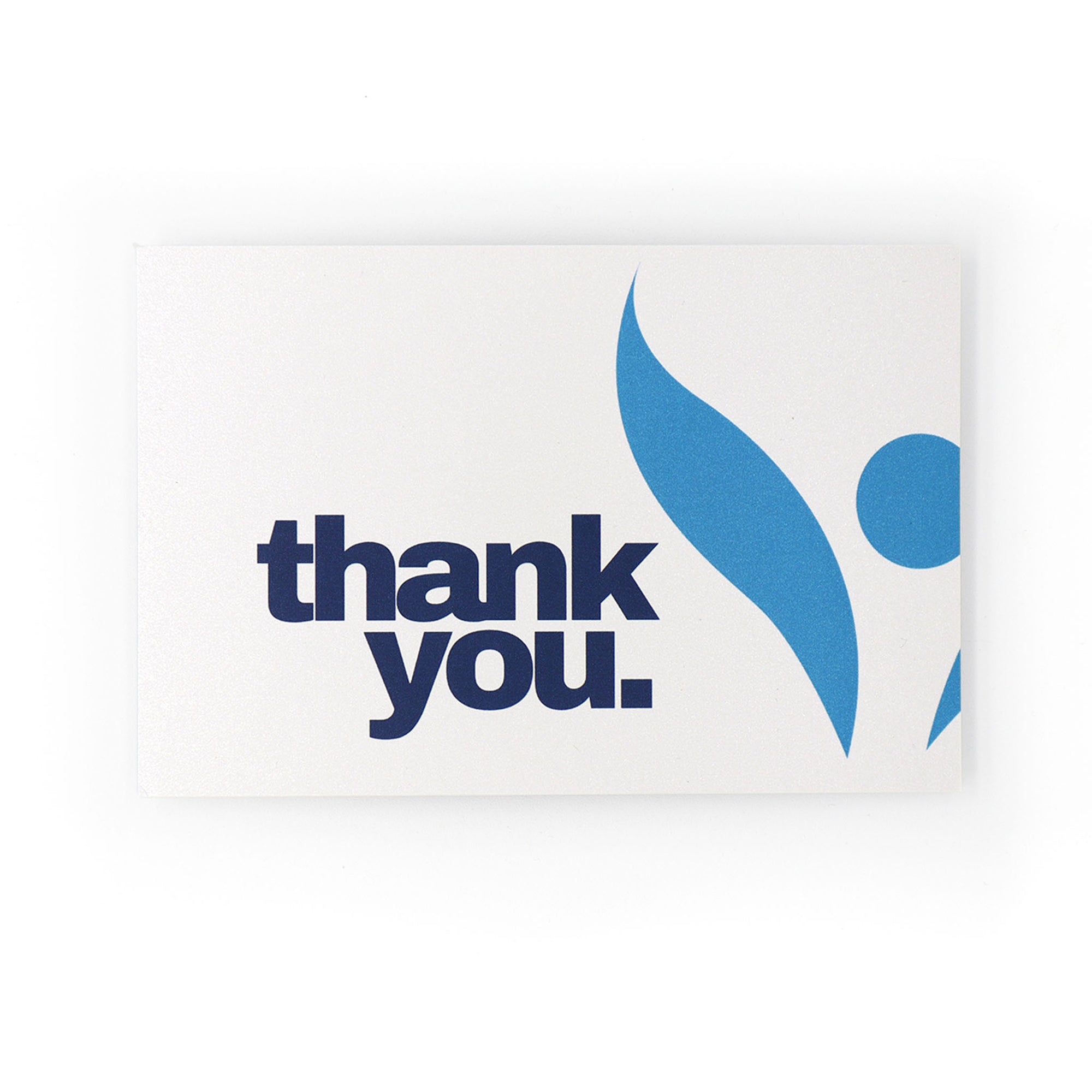 Thank You Postcard: Pearl Metallic finish (Pack of 25)