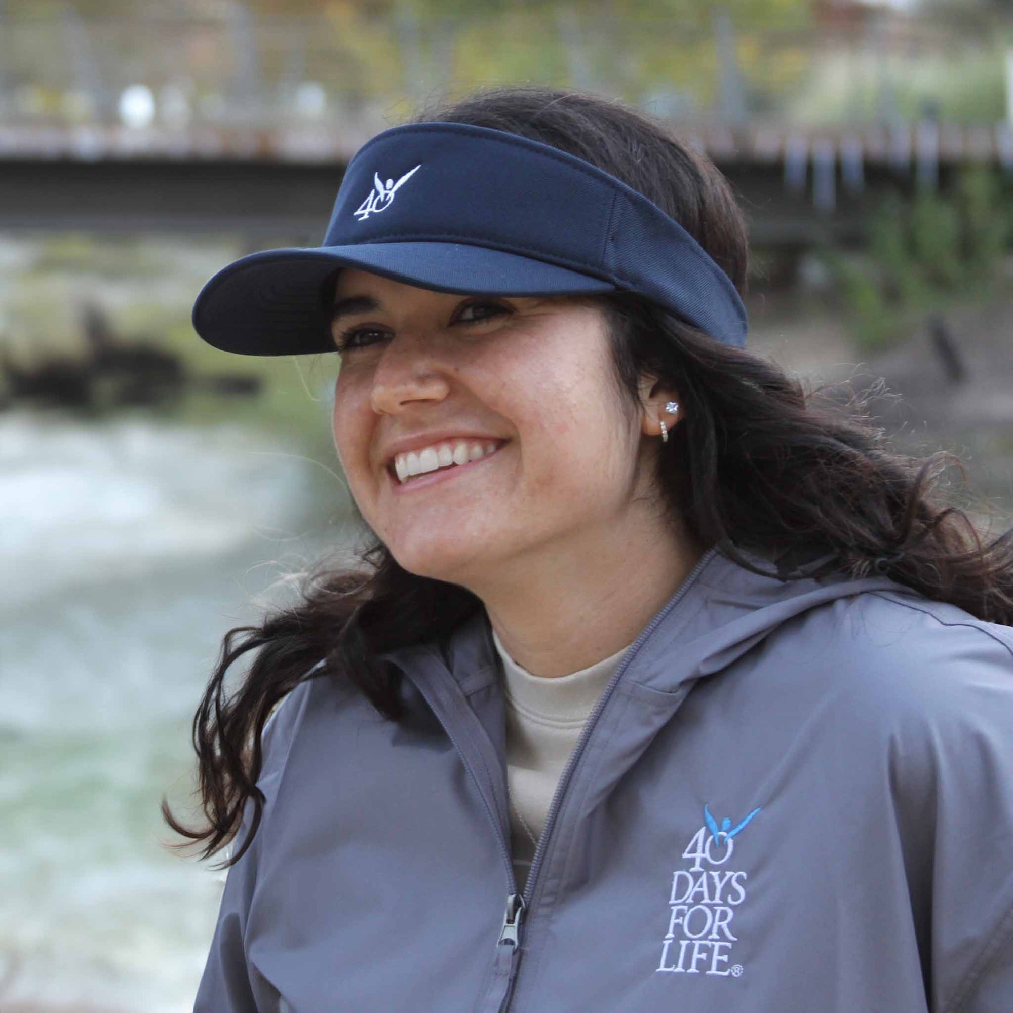 40DFL Angel Visor (Navy/White)