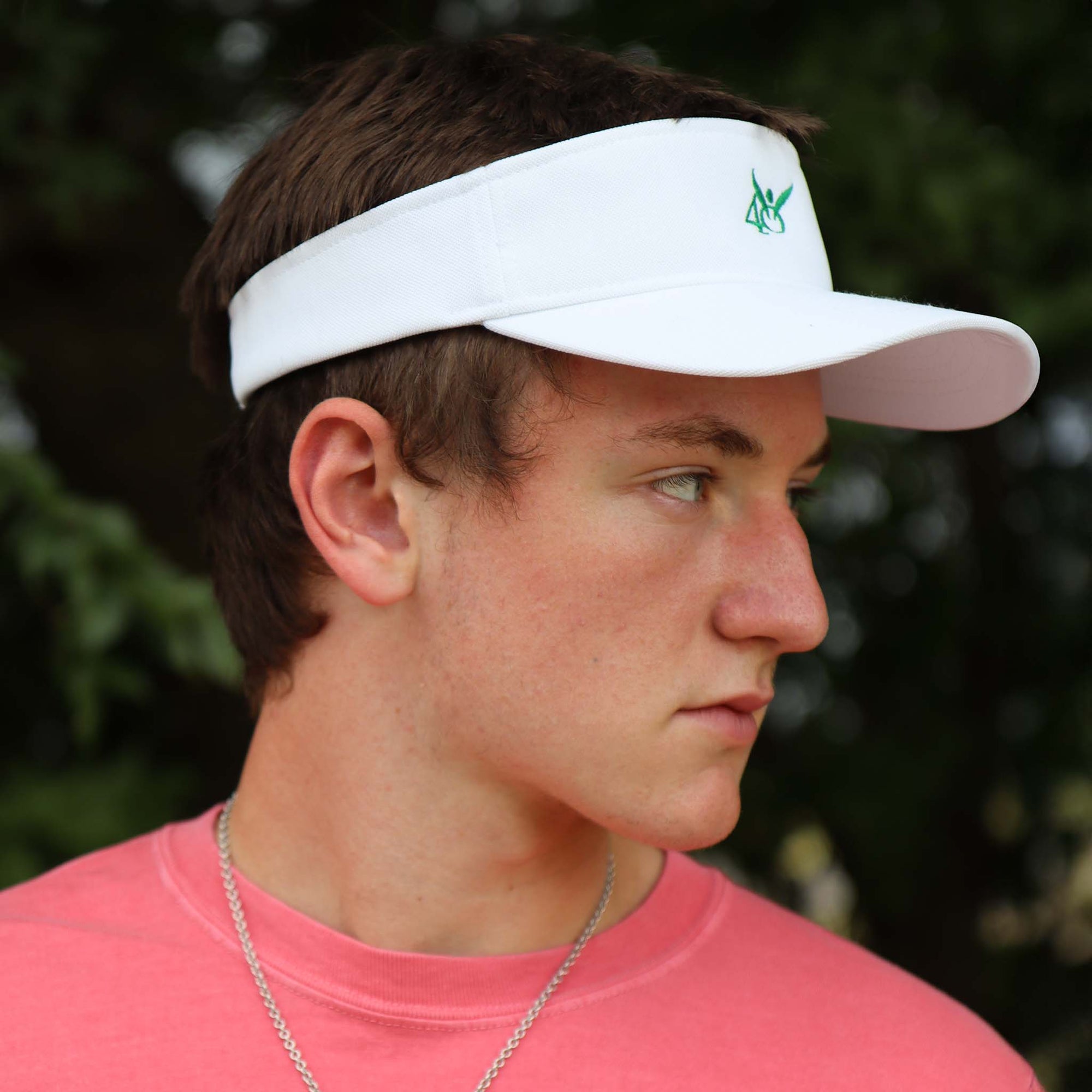 40DFL Angel Visor (White/Kelly)