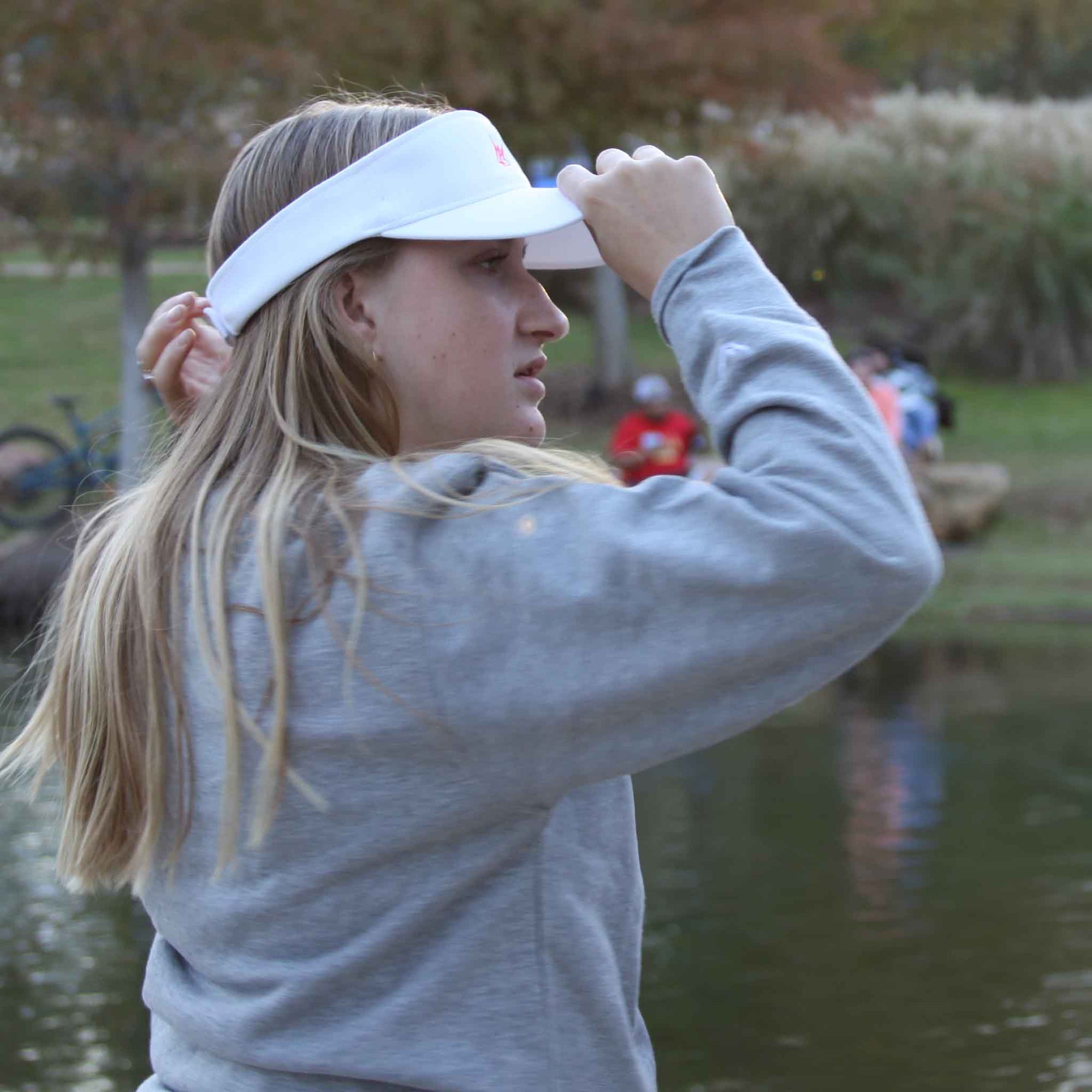 40DFL Angel Visor (White/Pink)