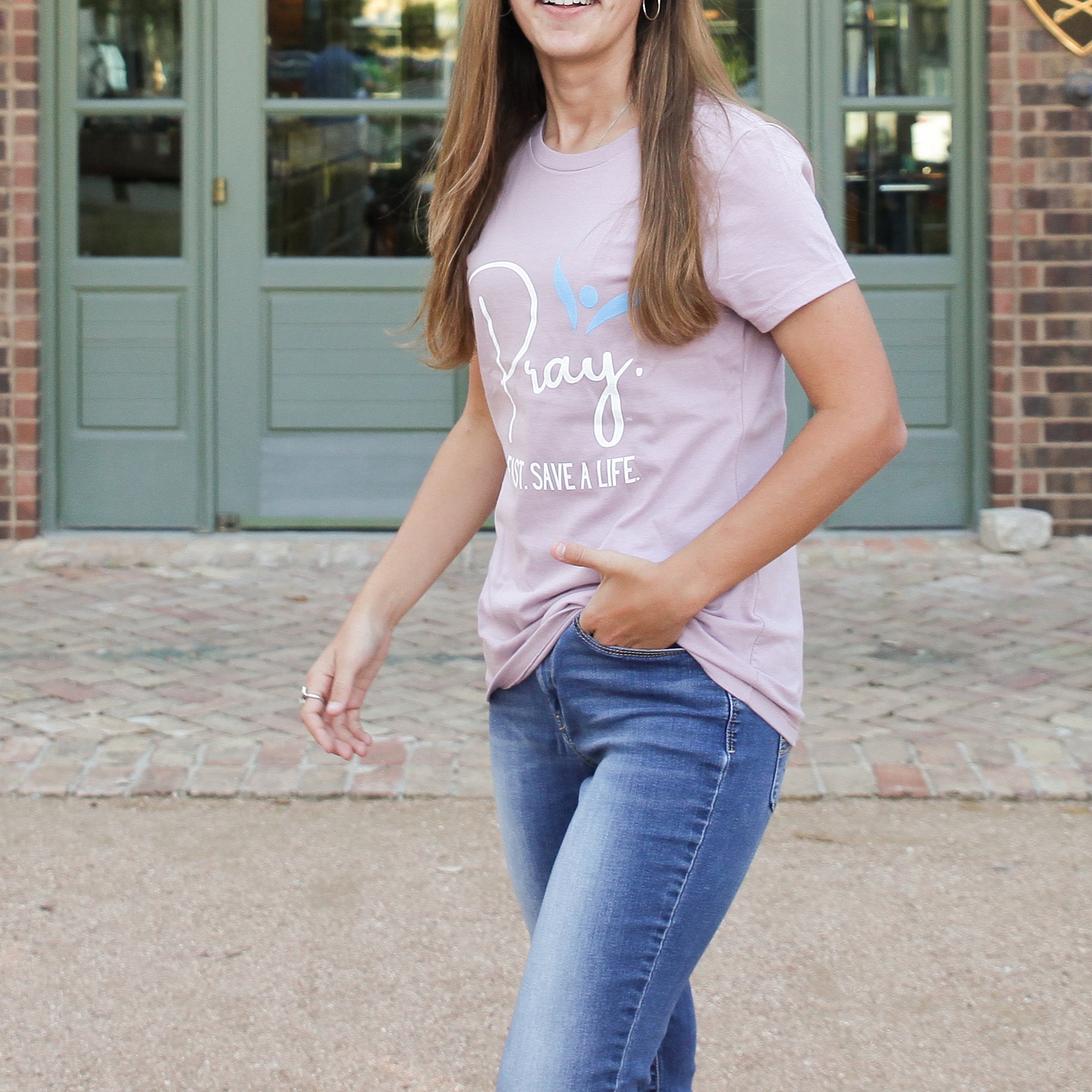 Save a Life Ladies Cut - Dusty Lavender