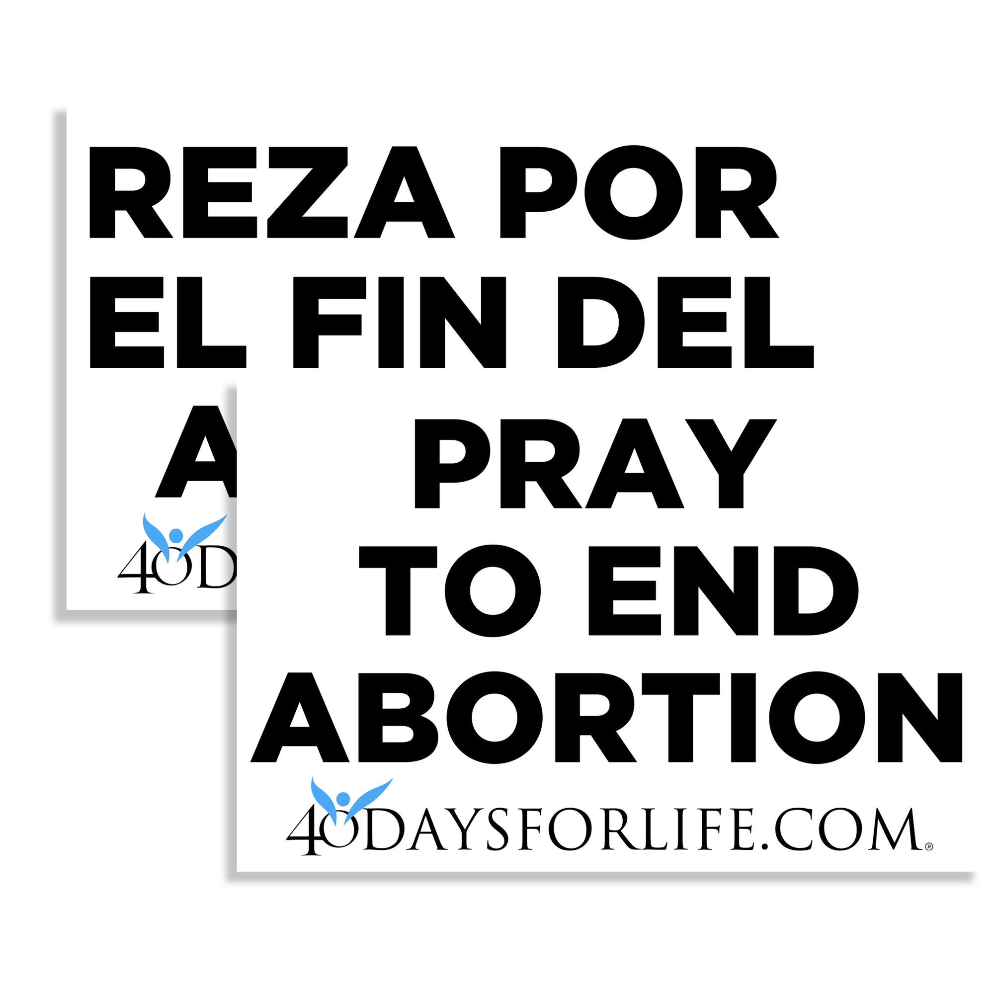 Cardstock Vigil Signs (English/Spanish)