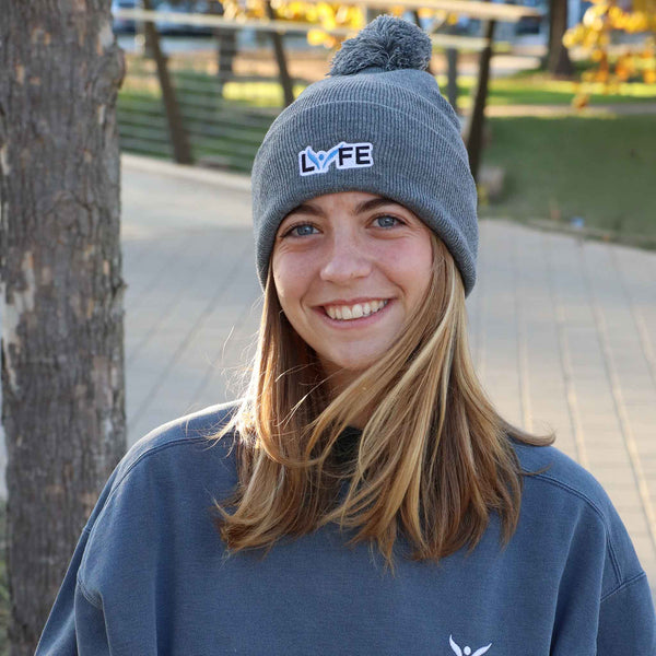 Pom-Pom LIFE Cuffed Beanie - 40 Days for Life display picture 1