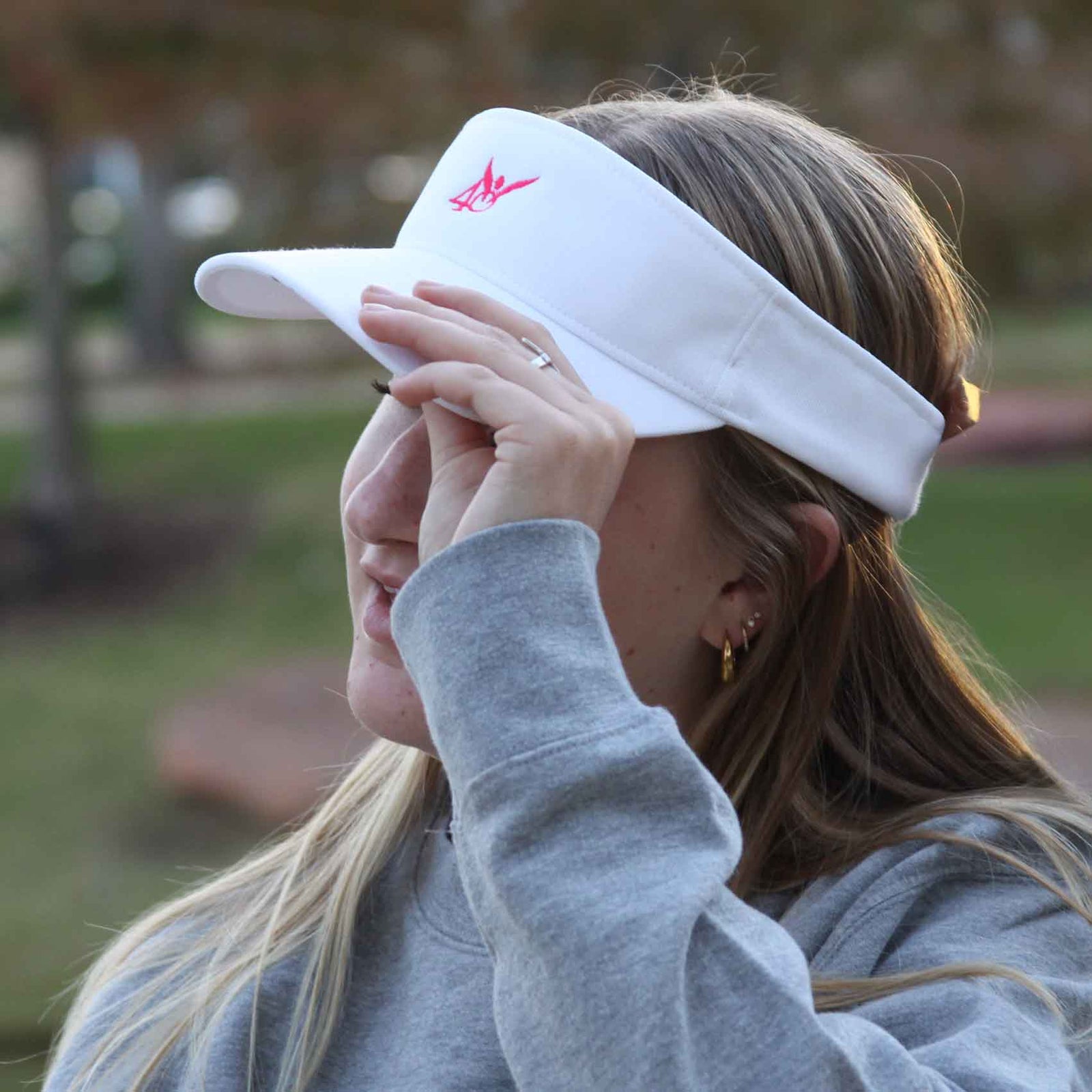 40DFL Angel Visor (White/Pink)